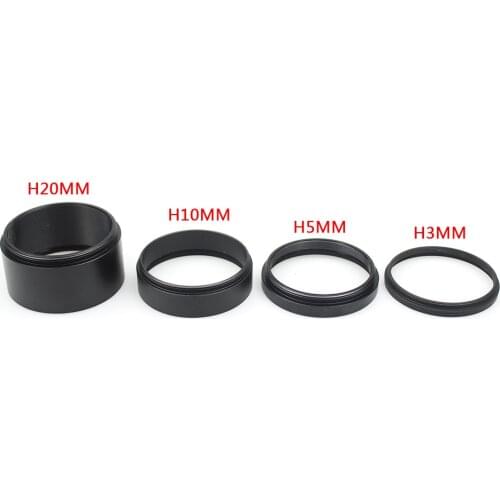 Metal T2 Telescope Extension Tube Kit 3mm 5mm 10mm 20mm M42x0.75 Thread For Astronomical Telescope For Extend Focal Length Ring