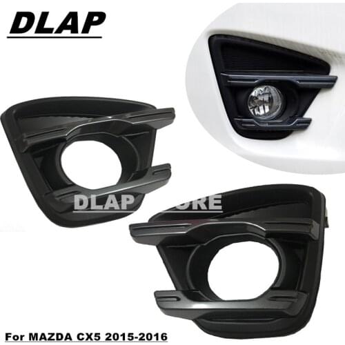Auto Left/Right Front Bumper Halogen Fog Light Cover Fog Lamp Bezel Hood For MAZDA CX5 For CX-5 2015 2016 Car Light Cover