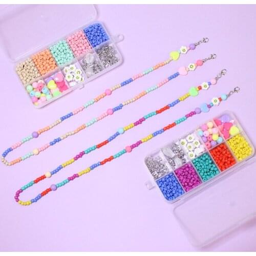 Mask chain rice bead DIY material package anti-lost rope beads wholesale Bracelet bracelet making