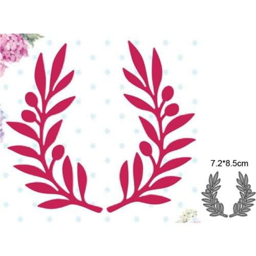 Leafy Branch Berry Metal Cutting Dies Cut Die Mold Scrapbooking Decoration Paper Craft Embossing Dies New For 2021 Stencils dies