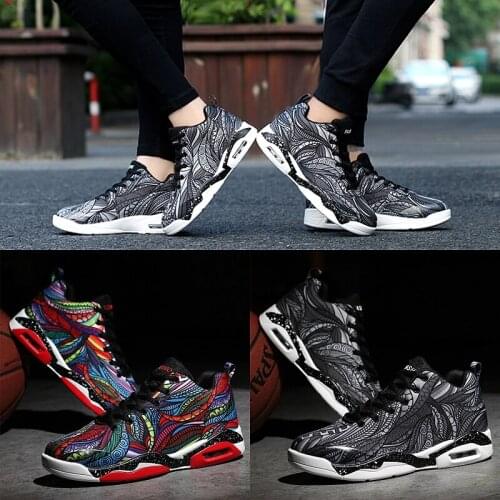 Men Shoes Unisex High-top Anti-skid Breathable Comfortable Basketball Kids Mens Cushioning Light Basketball Athletic Shoes