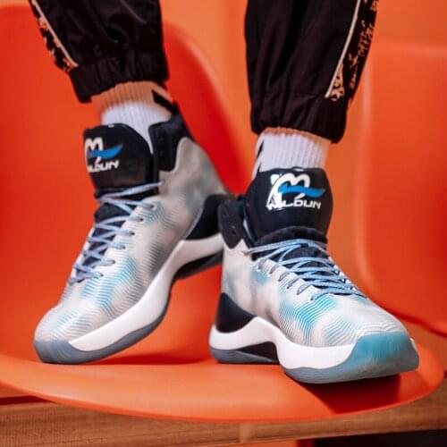 Professional Men Basketball Shoes Fashion Comfortable Sports Ankle Boots Athletic Training Anti-slip Wearable Street Basketball