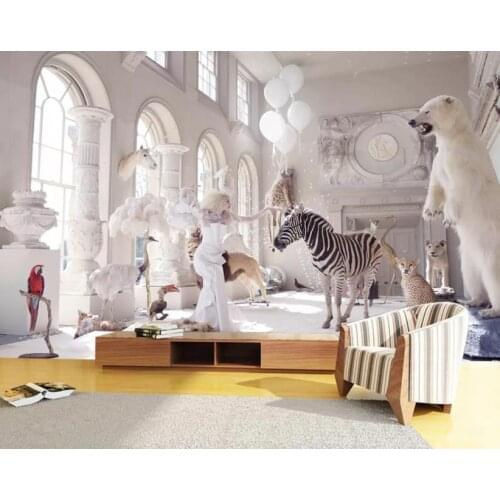 Custom Wall Mural wallpaper European 3D Stereo Animal Background Wall Photo Wallpaper For Living Room Bedroom Home Decor