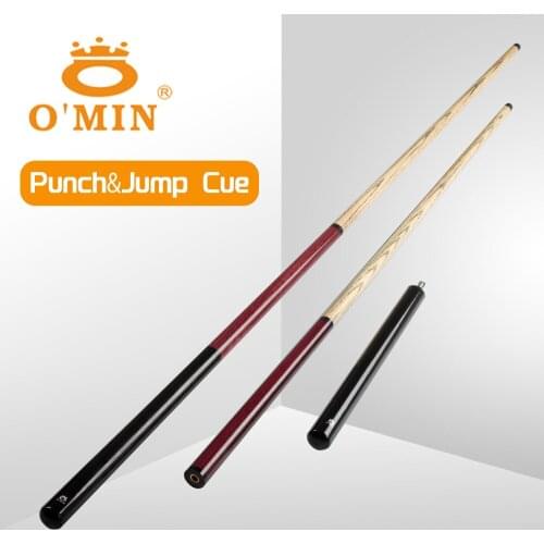New Arrival O'MIN Brand Break Cues Stick Kit Punch Jump Cue Billiard 13.5mm Tip Durable Orange Grey Red Blue Color Made In China