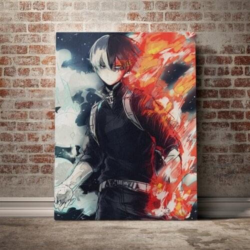 Shoto Todoroki My Hero Academia anime Canvas poster Painting wall Art decor Living room Bedroom Study Home Decoration Prints
