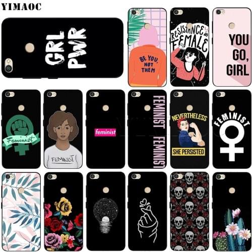 Feminist Girl Case for Xiaomi Redmi Note 4 4x 4A 5 5A 6 7A 8 8T Pro Prime Plus K20 K30 Poco X2