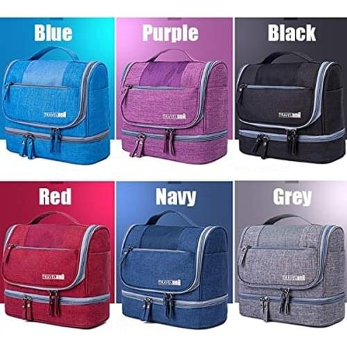 New Waterproof Men Hanging Makeup Bag Oxford Travel Organizer Cosmetic Bag For Women Necessaries Make Up Case Wash Toiletry Bag