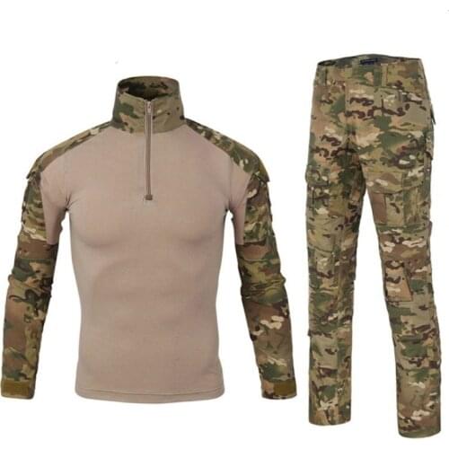 Tactical Uniform Camouflage Suit Multicam Combat Army Military Quick Dry Shirt Cargo Pant Soldier Hunting Airsoft Camo Frog Sets