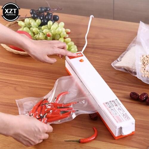 Vacuum Sealer Packaging Machine 220V/110V Household Food Film Sealer Vacuum Packer Keep Food Fresh FREE GIFT 10pcs Storage Bags