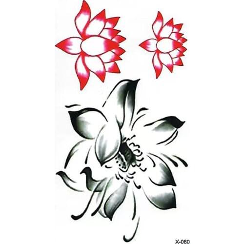 3D Waterproof Temporary Tattoo Sticker I Love You Flash Tattoos Lip Print Butterfly Flowers Body Art Arm Fake Sleeve Tatoo Women