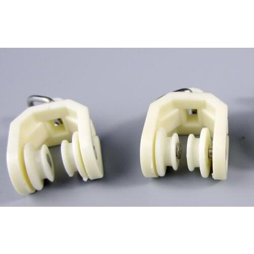 Rail parts sliding wheel accessories roller fashioned straight rail soft rail mall curved rail wheel