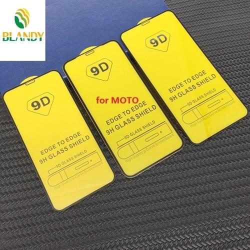 10pcs/lot 9D Full Cover Tempered Glass Screen Protector film for MOTO ONE power P30 note play