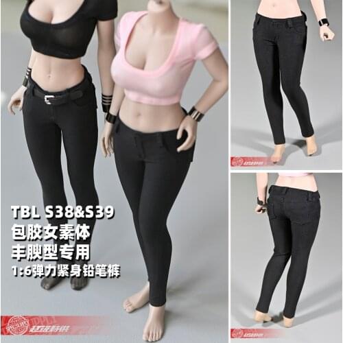 1/6 Scale Female Shirt Trousers for 12 Inches TBLeague Phicens S38 S39 Action Figrues