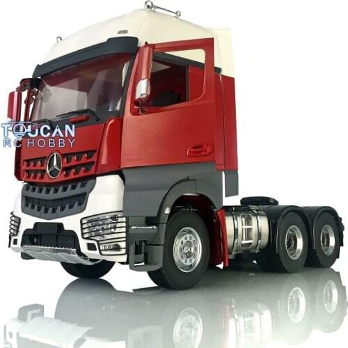 1/14 LESU RC Metal 6*6 Chassis Motor Painted Hercules Actros Cabin Tractor Truck THZH0819