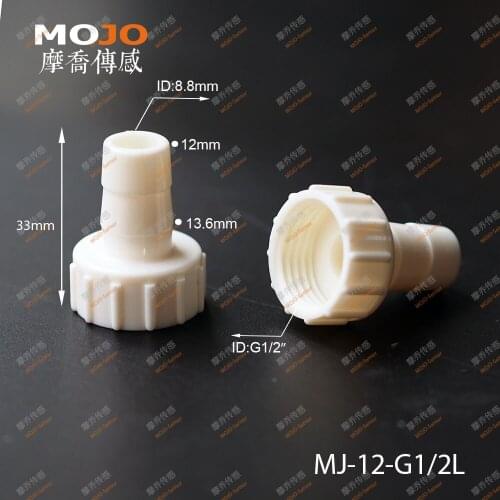 2020 Free shipping!(10pcs/Lots) MJ-12-G1/2L straight female connector 12mm to G1/2" internal thread pipe joint fitting