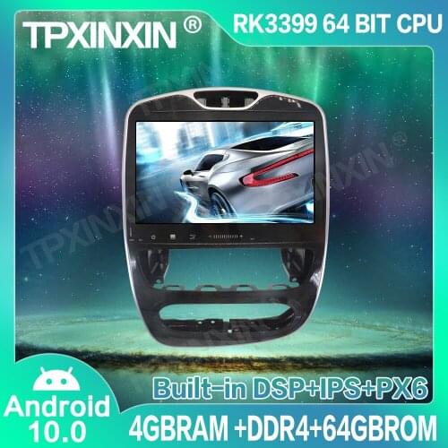 4+64GB DSP Android 10.0 For Renault Clio 2017-2018 Car GPS Navigation Player Car Multimedia Player Head Unit Tape Recorder IPS