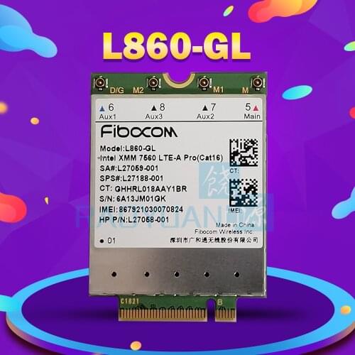 4G Module L860-GL FDD-LTE TDD-LTE Cat16 4G Card SPS#L27188-001 4G Card For HP laptop