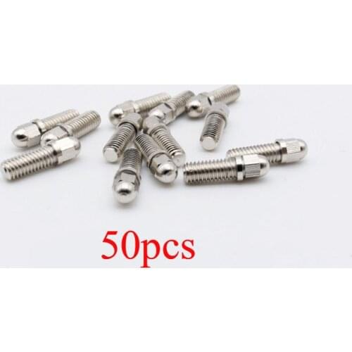 50Pcs M2.5/M3 Outer Hexagonal Round Head Bolts Simulation Bead Head Screws for 1.9/2.2" RC Car Model Wheels