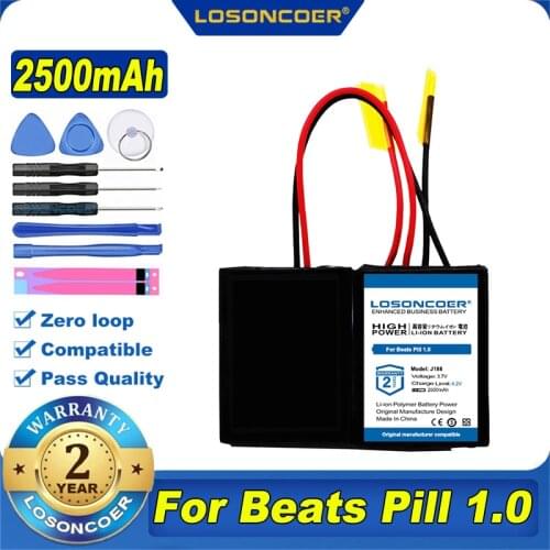 100% Original LOSONCOER NEW 2500mAh Battery J188/ICP092941SH For Beats Pill 1.0