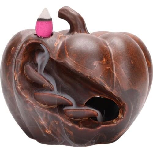 Free Cone Incense Holder Waterfall Zen Ceramic Smoke Fountain Calming Incense Burner Living Room Gift Items for Home Decoration