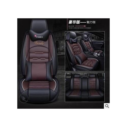 Car Travel leather seat cover four seasons Universal Car Seat Covers for Vehicles mazda 3 6 toyota RAV4 Hyundai volvo ford