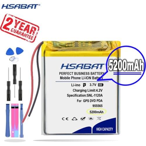 New Arrival [ HSABAT ] 5200mAh 955565 Replacement Battery for Power Bank Bluetooth Speakers Tablet DVD
