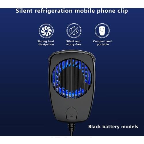 TH10 Mobile Phone Radiator Charging Silent Back Clip Portable Radiator Fans