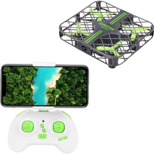 Mini RC Drone With Camera Aerial Photography Real-Time Transmission Headless Mode Fixed Altitude Remote Control Aircraft Kid Toy
