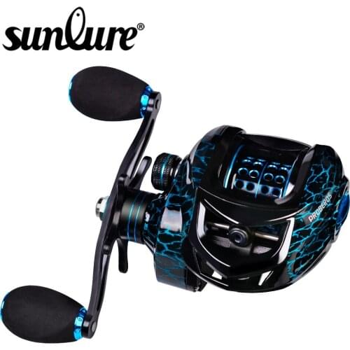Sunlure Baitcasting Reel 7.2:1 Magnetic Brake System Wheel 10kg Max Drag Casting Fishing Reel With Aluminum Coil Fishing Tackle