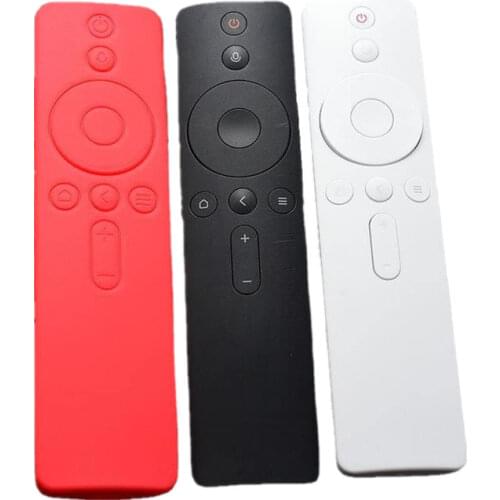 2pcs/lot Voice Control Button Remote Dustproof Cases for Xiaomi 4A 4C Silicone TV Remote Control Rubber Sleeve for Mi Box 4