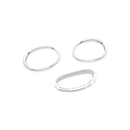 Car Styling Chrome Front & Rear Fog Light Trim For Peugeot 206 / 206CC