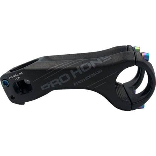 HONSUN bicycle stem 17 Degree Angle MTB Bike Stems Parts 90mm High-Strength 31.8mm Stem for XC AM MTB Mountain Road Bike