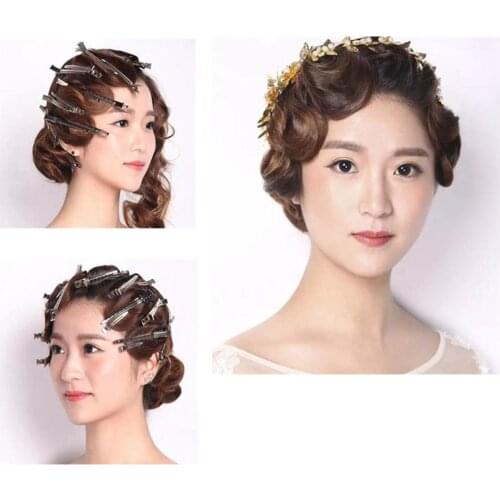 12PCS Stainless Steel Duckbill Hair Clips Versatile Salon Clip Hair Styling Clip Salon Invisible Hairdressing Cutting Hairpin