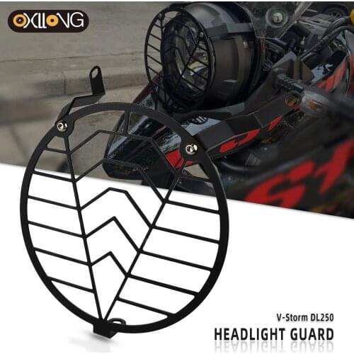 For SUZUKI DL250 V-Storm 250 Headlight Protector Cover Grill Guard Headlight Protector V-Storm DL250 Accessories Motorbike