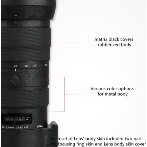 Anti-scratch Lens Cover Skin For Sigma 70-200mm F2.8 DG DN | Sports for Canon EF Mount Decal Protector Coat Wrap Sticker Film