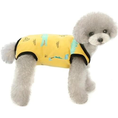 Pet Dog Cat Vest Weaning Anti-licking Clothes Postoperative Protective Clothes Cotton Sterilization Suit
