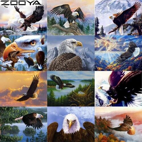 ZOOYA diamond painting full square new arrival diamond painting eagle full diamond embroidery complete kit decoration home A0032