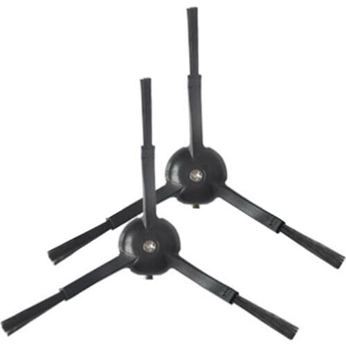 2PCS Black Side Brushes for Xiaomi Roborock S50 S51 S55 T4 T6 MI Robot Vacuum Cleaner Replacement Parts