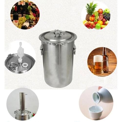 20L 316 Stainless steel fermenters Alcohol Distiller Bar fermentation tank liquor wine beer fermentation bucket High Quality