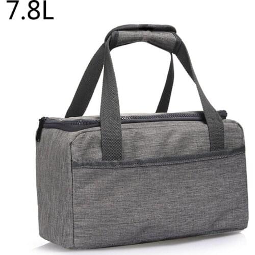 7.8L Functional Pattern Cooler Lunch Box Portable Insulated Canvas Lunch Bag Thermal Food Picnic Lunch Bags For Women Kids