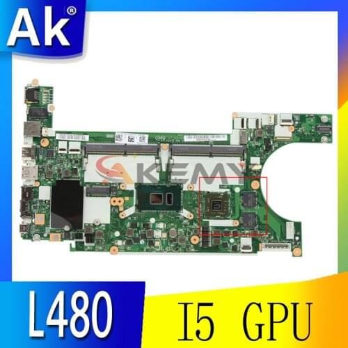 Akemy For The New Lenovo Thinkpad L480 L580 Notebook Motherboard EL480 EL580 NM-B461 CPU I5 GPU AMD Radeon 530 2GB 100% Tested