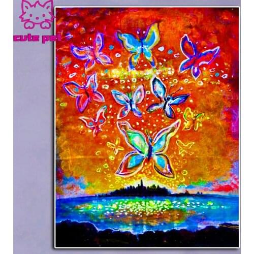 Diamond mosaic Abstract art butterfly Diamond Painting rhinestone pictures embroidery5d diy full square diamond puzzle new Decor