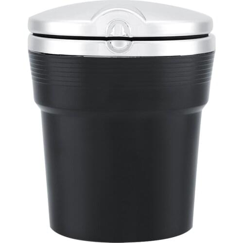 Car Ashtray Cigarette Smoking Cup Ash Holder with Lid With Led Lights for Auto Interior Accessories