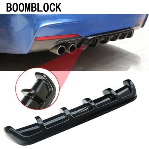 Car-Styling Car Fin Shark Style Universal Rear Bumper ABS Stickers for Nissan Opel Astra J H Kia Ceed Sorento Skoda Octavia A7 2