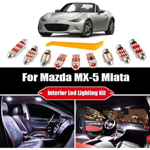 Canbus For Mazda MX-5 Miata 1990-2020 Vehicle LED Interior Dome Trunk License Plate Lights Bulbs Car Lighting Accessories