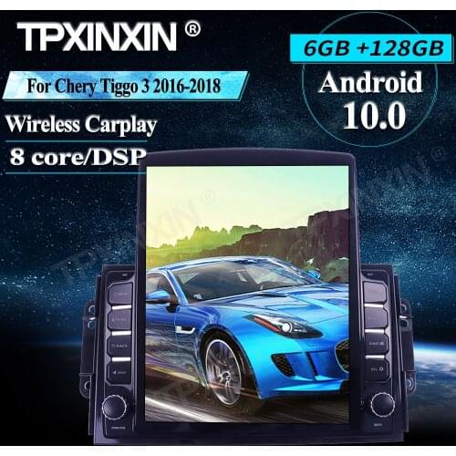 For Chery Tiggo 3 2016-2018 Android 128G Wireless Carplay Touch screen Stereo Receiver 6+128G Car Radio player Radio IPS Screen