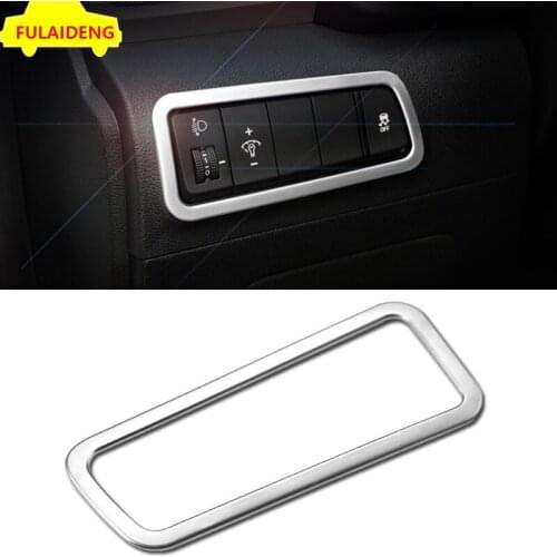 For Hyundai Tucson 2015-2018 ABS Chrome Headlight Switch Cover Trim Frame car styling accessories