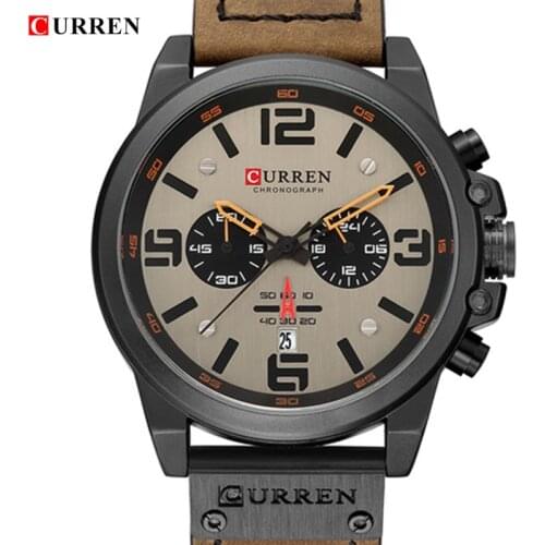 ASAP! CURREN 8314 Top Brand Luxury Leather Strap Quartz Men Watches Clock Male Casual Wristwatches Montre Homme drop shipping