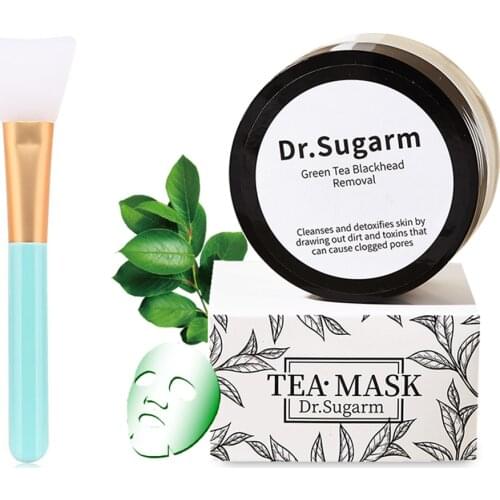 Green Tea Blackhead Mask Peeling Nose Blackhead Remover Mask Acne Treatment Deep Cleansing Mask Powder Face Skin Care