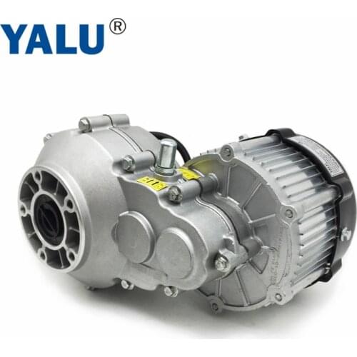 YALU 350W 48V Electric Bicycle Vehicle Track Based Cart Engine Brushless BM1418HQF BLDC Differential Gear Motor for Ebike Kit